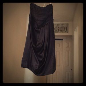 David’s Bridal bridesmaid dress. Worn 1x. Navy.